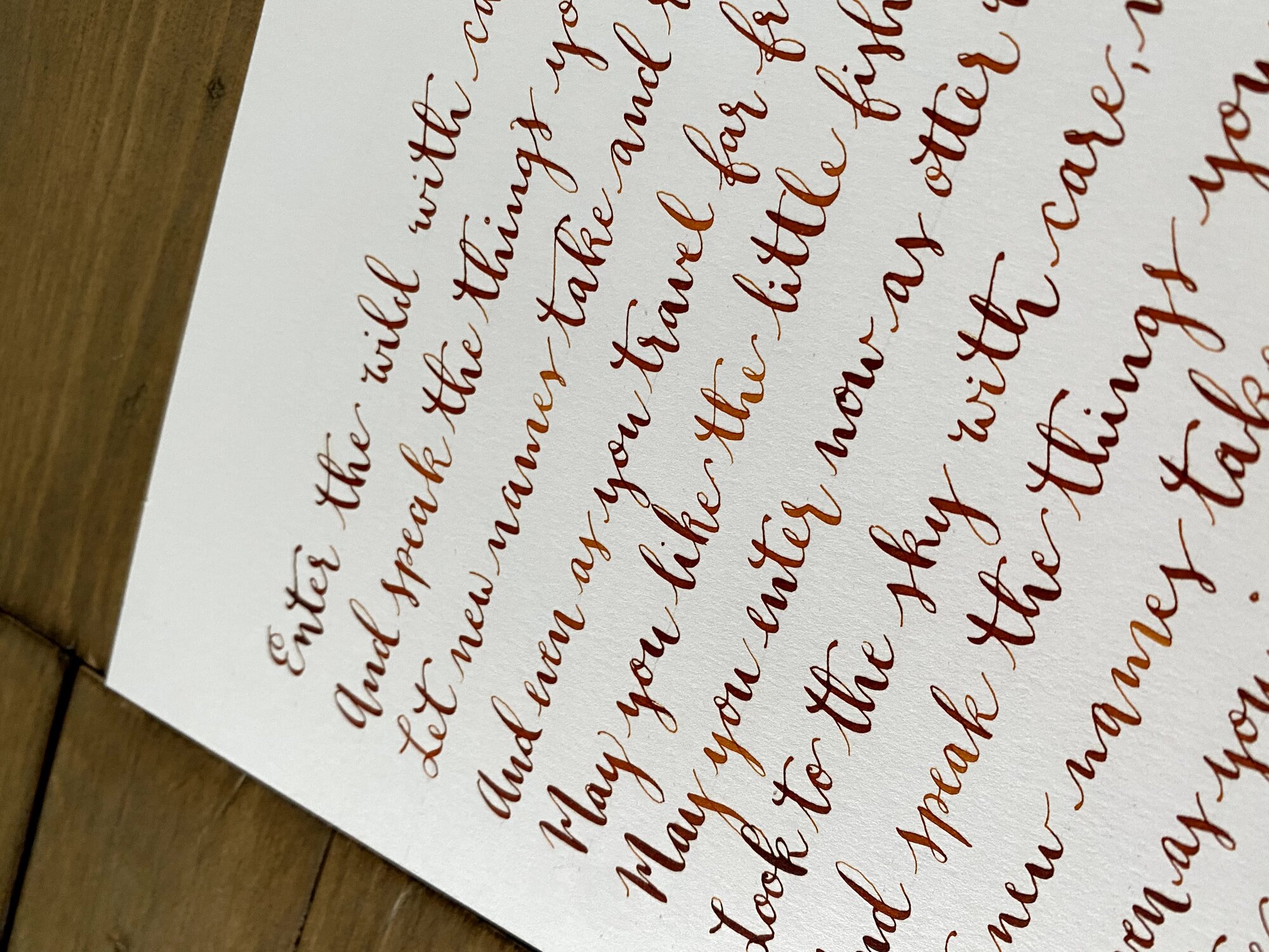 Flowing Copperplate Script