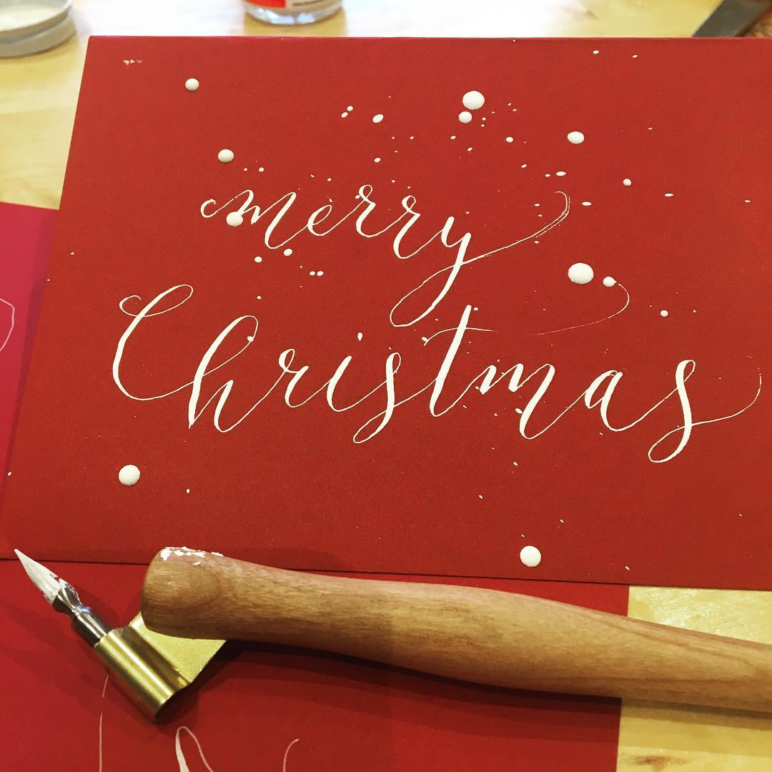 Christmas Card Calligraphy