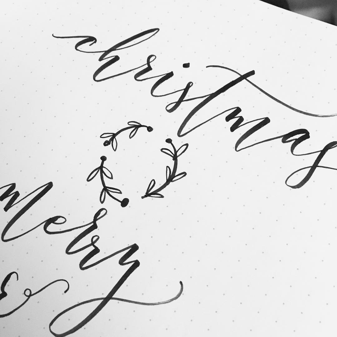 Flourished Script Practice